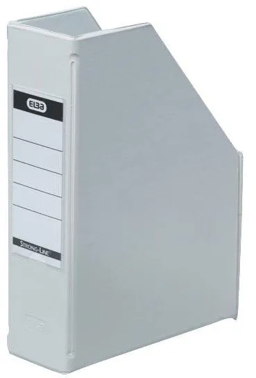Elba magazine file for A5 size, with 60 mm spine width, colour white