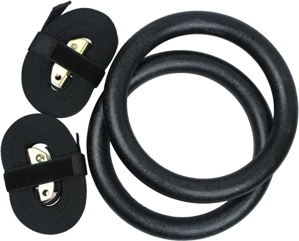 Odin Crossfit ABS Gymnastics Rings Plastic - Black
