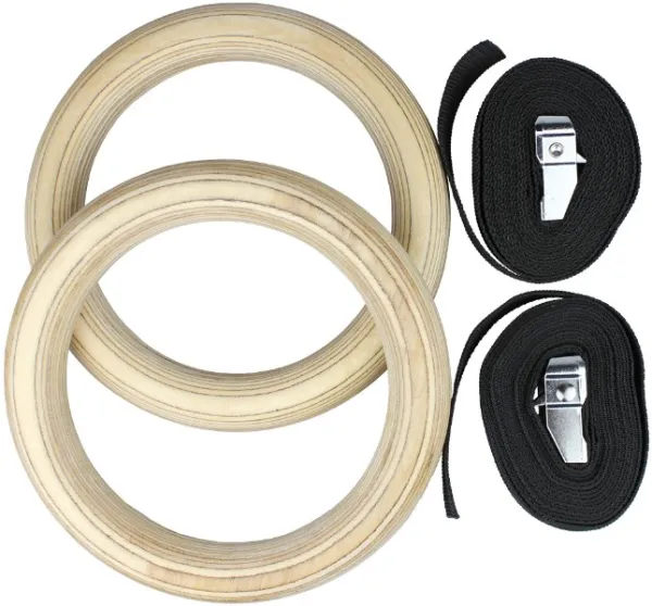 Odin Crossfit Pro Gymnastics Rings Wood 33mm