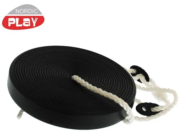 Nordic Play Disc Swing black w/rope