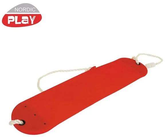 Nordic Play Soft swing with rope, red