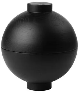 Kristina Dam Studio Wooden Sphere Bowl Black Oak XL